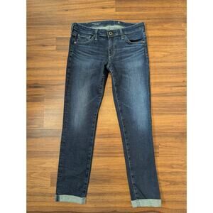 AG Adriano Goldschmied Stilt Roll Up Cigarette Pants- Size 26- Dark Wash